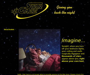 stargaze.info: Star Gaze - a realistic night sky illusion in your home
A realistic night sky illusion on your ceiling as soon as the lights go out with thousands of glow in the dark, astronomically accurate stars.