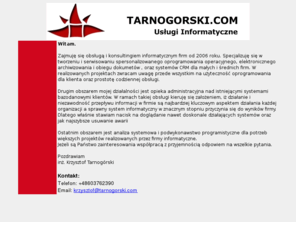 tarnogorski.com: TARNOGORSKI.COM Usługi Informatyczne dla firm

