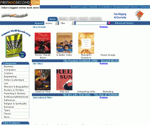 firstandsecond.com: Firstandsecond.com - India's Biggest Online Book Store
Firstandsecond.com - India's biggest book store - Online Shopping for Books .