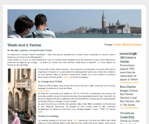 week-end-venise.net: Week-end de 3 jours à Venise
week-end Venise : 3 jours pour découvrir Venise (Italie), récit de voyage et bons plans