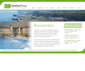 antillesplaya.net: Antilles Playa : Apartamentos Rurales & Spa : Llanes, Asturias
Antilles Playa es un complejo de Apartamentos rurales con Spa (piscina, jacuzzi y baño turco), situado a sólo 400 m. de la emblemática playa de Antilles, Cué, Llanes, Asturias.