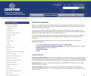 classiccarcover.co.uk: Lockton, Inc | Services for Individuals
Lockton is the world’s largest, privately owned, independent insurance broker. With more than 3,825 associates, Lockton delivers seamless service to companies of all sizes as well as to individual clients. Lockton has grown to become the 10th largest insurance brokerage firm in the world.