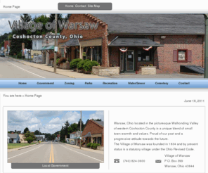 warsawohio.us: Village of Warsaw - HOME
The Village of Warsaw, in the heart of Coshocton County, Ohio