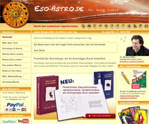 eso-astro.com: Dein großes Portal für Esoterik und Astrologie
Eso-Astro.de - Das große Portal für Esoterik und Astrologie. Kostenlose Horoskope, Tarot, Beratung und vieles mehr.