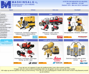 maskinsalg.com: Maskinsalg AS - Salg, service, utleie
Salg, service og verksted for Atlas Copco, Aebi, Dynapac,Grindex, Efco,Weda, Topcon m.fl.