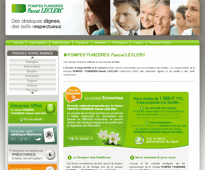 pascal-leclerc.com: Pompes Funèbres Pascal Leclerc - Une marque funéraire militante au service des familles.
L’écoute, la disponibilité et le conseil sont les valeurs essentielles pour accompagner les familles. Les représentants de la marque POMPES FUNEBRES Pascal LECLERC s'efforcent d’offrir des obsèques dignes et de qualité à des tarifs respectueux.