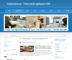 cadproject.pl: Cadproject.pl - Twój świat aplikacji CAD
Cadproject - strona poświęcona technologiom cadowskim. Znajdziesz tutaj artykuły poświecone programom Autocad, Revit, BricksCad i wielu innych