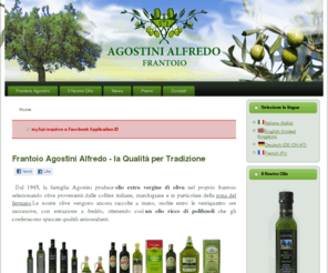 frantoioagostini.it: Frantoio Agostini - la qualità per tradizione, produzione e vendita olio extravergine di oliva
Frantoio olificio agostini produzione e vendita olio extravergine di oliva italiano. Olive delle marche.