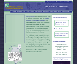 oswego-illinois.org: Oswego, IL - Oswego Economic Development Corporation | Oswego Illinois
Oswego Economic Development Corporation provides information on Oswego Illinois, including demographics, traffic counts, and zoning and comprehensive plan maps.