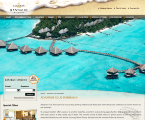 clubrannalhi.com: Maldives Hotel | Official Site Adaaran Club Rannalhi Maldives
Maldives hotel, find comfortable accommodation coupled with a variety of modern amenities at Adaaran Club Rannalhi together with easy access to the charming beaches of Maldives.