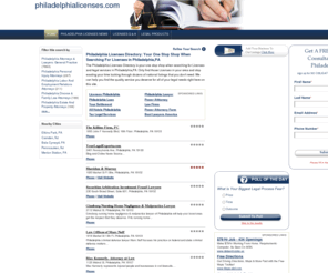 philadelphialicenses.com: Philadelphia Licenses | Top Licenses in Philadelphia, PA
Philadelphia lawyer - Let us help you find the top lawyer in Philadelphia, PA.  Find addresses, phone numbers, driving directions, reviews and ratings on philadelphialicenses.com