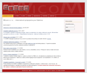 plastsro.com: Wicom s.r.o. - internetové pripojenie pre Sabinov | WICOM, s.r.o.
Wicom s.r.o. - internetové pripojenie pre Sabinov