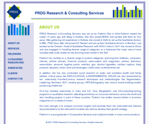 prdgindia.com: PRDG Research & Consulting Services
PRDG Research & Consulting Services offers services primarily in 3 main areas -Consulting,Execution & Outsourcing