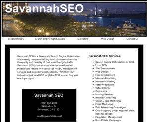 savannahseo.net: Savannah SEO Markets Savannah To The World
Savannah SEO is your gateway to global internet marketing.