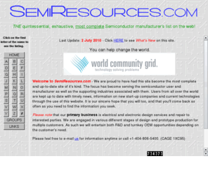 semiresources.com: THE Semiconductor Resource Page
