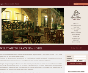 brazzera.gr: Brazzera hotel in Syros island, Greece
Hotel Syros: Brazzera is a modern hotel with 14 rooms located in the offshore village of Finikas, in Syros island, Cyclades, Greece.