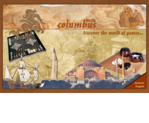 columbus-box.at: COLUMBUS-BOX: handmade board games like Backgammon and Go
COLUMBUS has traveled around the world searching for traditional, fascinating games at their places of origin to bring them to your home. Online-Shop, Rules of Backgammon, etc.