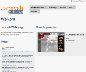 japaveh.be: Japaveh Webdesign
Japaveh webdesign ontwikkelt professionele websites op basis van het Zend Framework