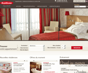 resid-home.org: Residhome Apparthotel - Rsidences hotelires, aparthotels, hotel
Residhome : Rsidence d'affaires et de tourisme en France - sminaires, voyages d'affaires, salons professionnels...