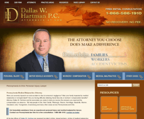 dallashelps.com: Pittsburgh Personal Injury Lawyer | Erie Medical Malpractice Attorney | Pennsylvania Accident Injury Law Firm
Get immediate assistance from an experienced personal injury and medical malpractice lawyer. Contact our Pennsylvania Personal Injury Lawyers at the law offices of Dallas W. Hartman by calling 866-586-1910.