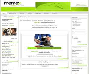 memex-academy.eu: memex Academy - Keimzelle und Wegbereiter für Utility Film, Instruktionsfilm und Gebrauchsfilm - Home
memex GmbH - Keimzelle, Wegbereiter und Multiplikator für Utility Film (Utilityfilm), Instruktionsfilm, Gebrauchsfilm und Hypervideo in der technischen Kommunikation., Utility-Film - Anleitungen ohne Worte
Die memex Academy bietet intensive Trainings- und Qualifizierungsprogramme rund um den Utility-Film