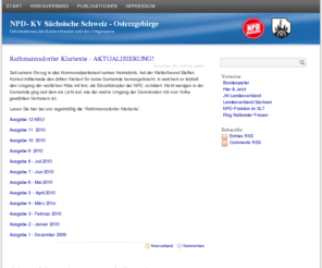 npd-saechsische-schweiz.de: NPD- KV Sächsische Schweiz - Osterzgebirge
Informationen des Kreisverbandes und der Ortsgruppen