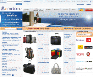 emaletas.com: Maletas y mochilas en Emaletas
Encuentra maletas y mochilas primeras marcas, Samsonite, Roncato, Tumi y North Face. 110% Precio mínimo garantizado y transporte gratis.