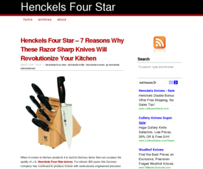 henckelsfourstar.com: Henckels Four Star
Discover How These Razor Sharp Knives Will Revolutionize Your Kitchen!