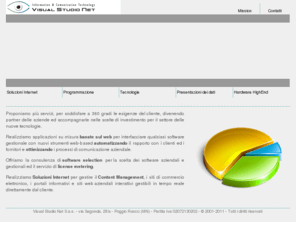 visualstudionet.it: Visual Studio Net
Visual Studio Net ti accompagna nel settore delle nuove tecnologie: software su misura, soluzioni internet, applicazioni web