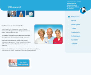 zahnimplantate-hannover.org: Zahnimplantate Dr. Lotzkat Hannover Niedersachsen - Bleaching Prophylaxe Angstpatienten Cerec Wurzelbehandlungen
Zahnimplantate aus Hannover von Dr. Klaus Lotzkat und Partner...zu den Leistungen der Zahnarztpraxis gehören unter anderem auch die Prophylaxe Untersuchung, Beaching, Cerec, Anstpatienten