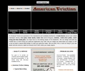 amfriction.com: American Friction - Oilfield Drawworks Company - Brake Bands, Brake Blocks, Clutches, & Rims
American Friction is a manufacturer of oilfield drawworks brake blocks and major supplier of brake bands, clutches and rims for drilling rigs.