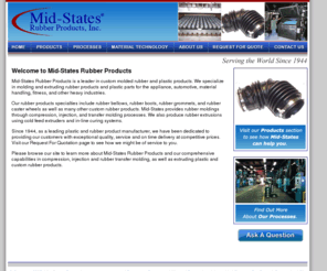 mid-states.info: Mid-States Rubber Products
Mid-States Rubber Products is a leader in custom molded rubber and plastic products.