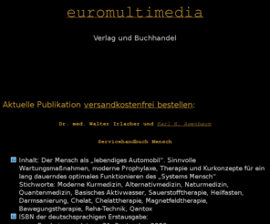 salut7.info: euromultimedia Verlag Irlacher Asenbaum Servicehandbuch Mensch bestellen
