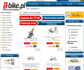 t-bike.info: Sklep Rowerowy Kross. Tu kupisz rowery grskie i rowery miejskie.
Oferujemy rowery Kross i Mongoose oraz: akcesoria rowerowe, odzie rowerow, czci rowerowe. Zapewniamy dostaw rowerw gotowych do jazdy w 24h. Sprawd.