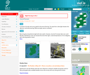 meteireann.ie: Met Éireann - The Irish Meteorological Service Online
Met Éireann, the Irish National Meteorological Service, is the leading provider of weather information and related services for Ireland.