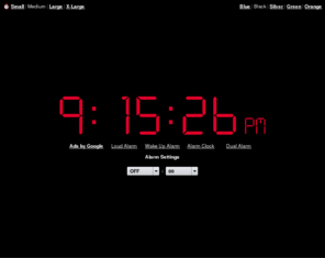 onlieclock.net: Online Alarm Clock
Online Alarm Clock - Free internet alarm clock displaying your computer time.