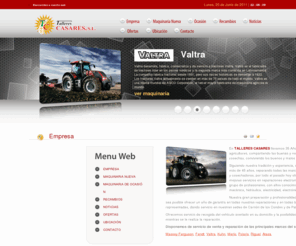 tallerescasares.es: TALLERES CASARES, S.L. - Empresa
TALLERES CASARES, S.L. - Empresa - Distribuidor de 
Massey Ferguson, Fendt, Valtra, Kuhn, Merlo, Polaris, Rigual, Atasa, etc.