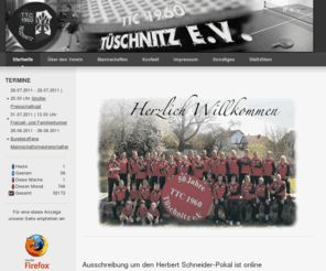 ttc-tueschnitz.com: TTC 1960 Tüschnitz e.V.
Die Homepage des TTC 1960 Tüschnitz e.V.
Wir sind unter http://www.ttc-tueschnitz.com und http://www.ttc-tueschnitz.de im Web zu erreichen!