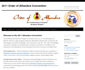 alhambraconvention.com: 2011 Order of Alhambra Convention
54th Biennial Convention for the International Order of Alhambra