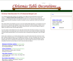 christmastabledecoration.com: Christmas Table Decoration
Christmas Table Decoration