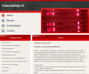 infraroodsaunashop.com: Infraroodsauna's en infraroodcabines tegen zeer scherpe prijzen
