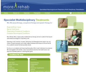 morerehab.com: More Rehab offer specialist multidisciplinary treatments
Specialised multidisciplinary therapy service.