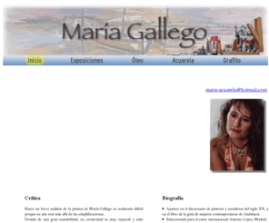 mariagallegopintora.com: María Gallego. Pintora.
María Gallego, pintora andaluza del color