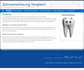 zahnversicherung-vergleich.info: Zahnversicherung Vergleich | Zahnversicherungen
Onlinerechner mit vielen Tarifen der Zahnversicherer -  inkl. Tarifdetails zur leichteren Bewertung der enthaltenen Leistungen.