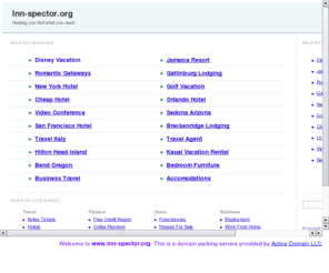 inn-spector.org: Welcome to inn-spector.org - Parking Service By Active-Domain.com
This is a parking page for - inn-spector.org