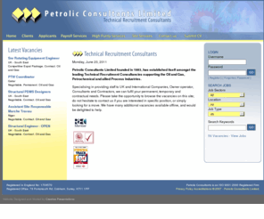 petrolic.co.uk: Petrolic Consultants Limited : Technical Recruitment Consultants
