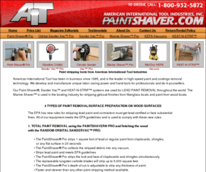 aittool.com: American International Tool Industries, Inc. LLC | Makers of the Paint Shaver Pro paint stripping, paint stripping tools, paint removal, paint removal tools, paint scrapers, lead paint removal, stripping lead paint, infrared paint heater
paint stripping, paint stripping tools, paint removal, paint removal tools, paint scrapers, lead paint removal, stripping lead paint, infrared paint heater