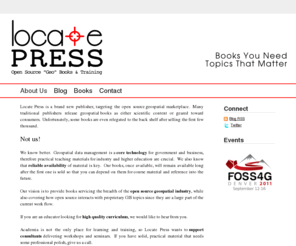 locatepress.com: About Us - Locate Press - Open Source Geospatial Books
about locate press publishers and open source geospatial and mapping books