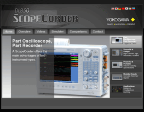 scopecorder.net: Home
ScopeCorder transient waveform capture, monitor repetitive signals, continuously trend. Yokogawa DL850.