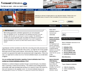vermontarbitration.com: Vermont Arbitration.com
Arbitration.com  Lawyers in Vermont
